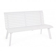 Panca da esterno bianca 150x63,5x89h cm