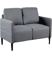 Divano 2 posti blu jeans, elegante e confortevole, 135x81x90 cm