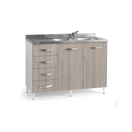 Sublavel für Cucina Olmo 2 Türen mit SX -Schubladen 120x50xh 85 cm