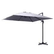 Ombrellone in alluminio Montana 3x4m grigio
