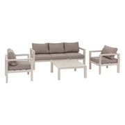 Salotto Evasion 5 montanti alluminio argilla 77 x P. 61 x H. 187 cm