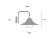 Aluminium- und Metallapplikation mit Opallautsprecher - 20W - 1430 Lumen - 3000 ° K/4000 ° K/6500 ° K - 48 LED SMD 2835 - IP54 Weiß