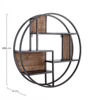 Regal 3 Regale Walton D80 cm Industrialstil