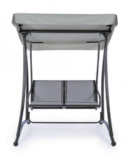 Zwei -Seerer -Stahl -Schaukel -Anthrazitgry 145x120x H185 cm