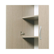 Multi -Use Olmo Olmo Garderobe in envabten Holz 2 Türen H182X71X38