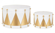Set2 White-Gold Decoyck Drum