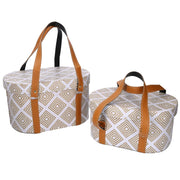 Ertopelle Box mit 1-2 weißen ovalen Griffen CM36X26H20