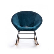 Addol Sessel Annika Velvet Blue Pavone Blau