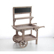 Dekorativer Wagen für Fensterdekorationen mit Blackboard 87 x 47 x 109 h cm