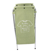 Cestone Fabric Green Bag Falten 29 x 33,5 H66 cm cm