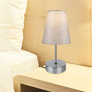 Estelya AZ1068 Chrom beige Effez Tischlampe