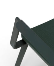 4x grün lackierter Holzstuhl 61 cm x 51,5 cm H. 82 cm