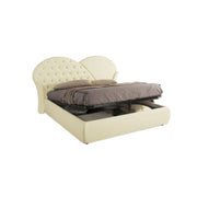 Doppelbett C-Content in Crema-Creme 215x220xh.122 cm Effez