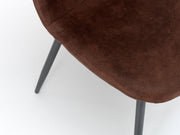 4x ähnlicher Stuhl mit braunem Sitz 44x50x84 cm