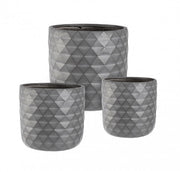 Set3 p.vaso pyramide zu anthrazit