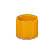 Moderner Spiegel mit Gelbspeicher gelber Durchmesser 14x H35 cm