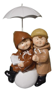 Kinder unter Regenschirm H33 Ball YM-0936 cm. 21 x 19 H 33