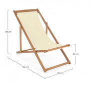 4x entspannen Deckchair Noemi Ecru '