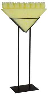 Kerze C/8 Rose+Piedistallo HM-5200 cm. 36 x 14 H 68