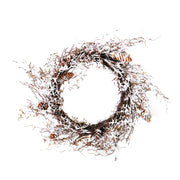 Pino Snowy Plastic Coron mit Kiefernkegeln CM60X60H13