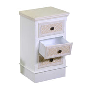 Holzschrank Lausanne 3 Schubladen Creme CM37X30H64