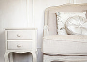 Weiße Holzschublade 2 Schubladen Chlor CM 41 x 33,5 x 68 cm