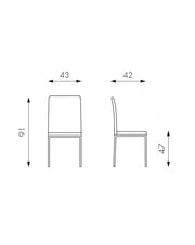 2x White -Like STS Flag -Stuhl