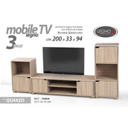 Niedriger Möbel Modular TV Blendy Oak TV 200 x 33 x 94 H cm