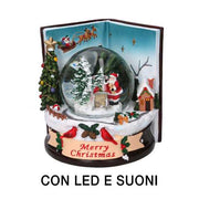 LED -Glasballharzbuch mit Musik CM14X14H16.5