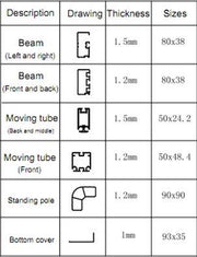Aluminiumpavillon Milwaukee C-Talo Electric 3x3m x 2,5H