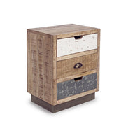 Vintage Room -Nachttisch 3 Schubladen