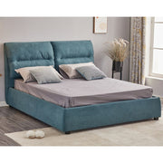 Doppelbett Safira Blue Stoff L 173 x P 214,5 x H 112 cm