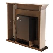 Elektrischer Kamin Kamin in weißem Holzholz 107x24x95.2