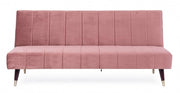 Drei Sitze Sofa Bett liegend rosa