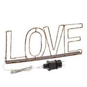 Liebe Kupfer Marrone Microne LED 36 cm heißes Weiß