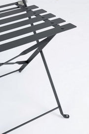 Gartenset Bistrot Antracit Bizzotto Stühle Tisch