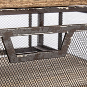 Boarding -Schublade in Stahl und Holz 129,5 Stunden cm