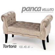 Tortora Velvet Bench Session bequem