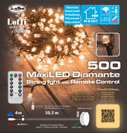 500 Maxi -LED -Diamantkette traditioneller 50,5 m