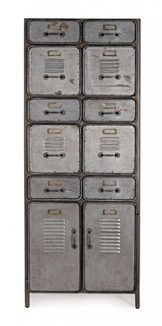 2 -Door -Ladenschublade und 10 Industriestil -Schubladen 169h CM