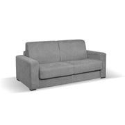 Kriog -Sofa Bett 3 Sitze mit Quadraten, die Quadrate Asche 202x96x90 cm waren