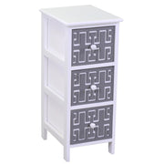 Gianna Cabinet Gianna Bianco Grey 3 Schubladen CM26X32H63