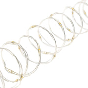 500 mikrolierte Kettenspule 25m heißes weißes transparentes Silberkabel