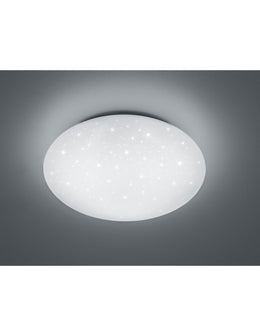 Moderne LED -Decke Lukida White Effect Sprudeln Sterne Trio Lighting