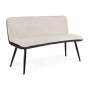 2 -seerer Sofa Beige im Designstil Stoff