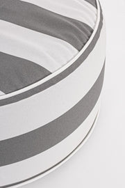 Pouf Bianco-Grigio aufblasbare Streifen