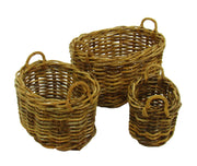 Cesta Portalegna Rattan Alaska 1-3 Oval CM79X61H41
