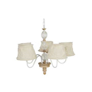 Eisen- und Glaskronleuchter 68 x 60 c cm