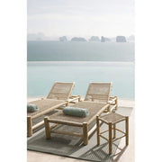 Outdoorhocker in Holz -Holz Teaklampe 38x38x H45 cm