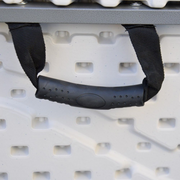 Klapptisch mit weißem Harzkoffer Eisenstruktur 244x76x74 EG45065 Schließbar